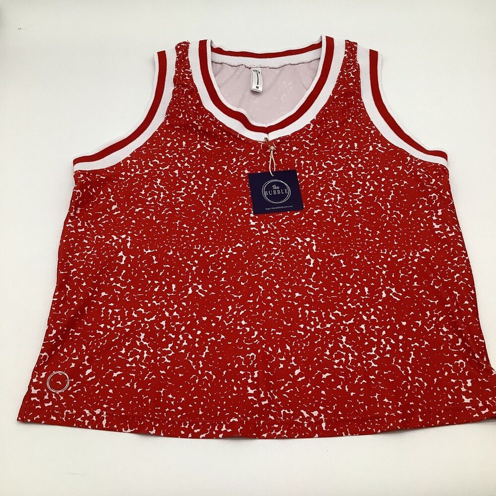 The Bubble Womens Claire Tank Top Red‎ Size Medium NWT